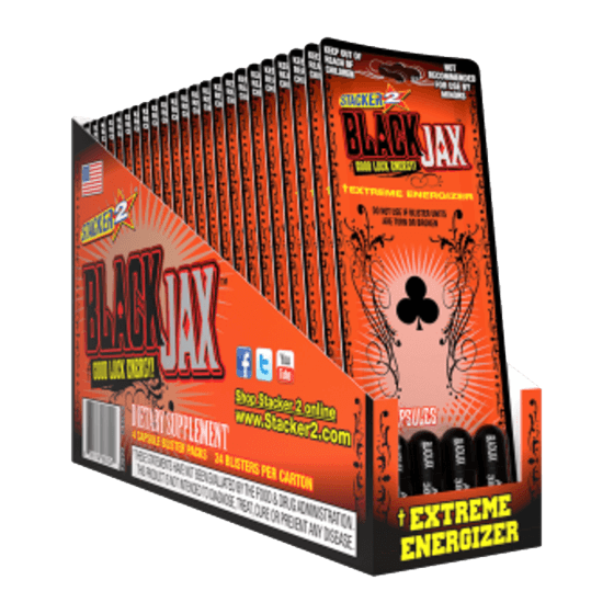 STACKER 2 BLACK JAX 4PK 24CT BLISTERS