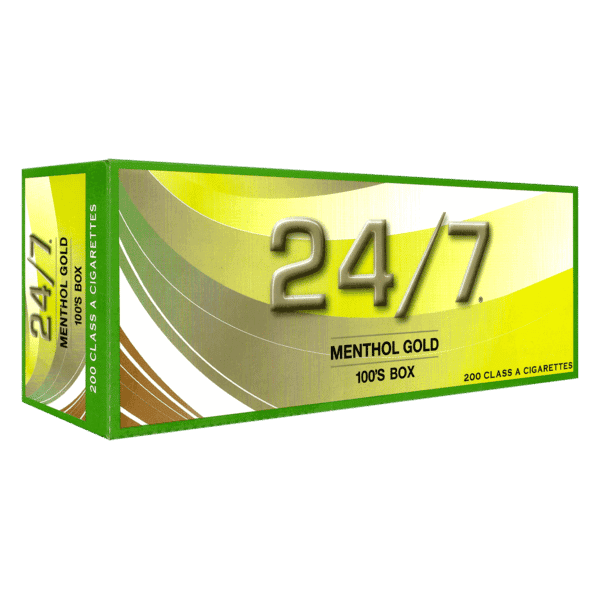 24/7 CIGARETTE MENTHOL GOLD 100