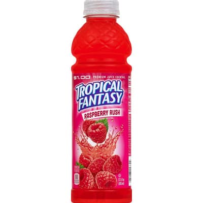 TROPICAL FANTASY 20OZ/24CT RASPBERRY RUSH
