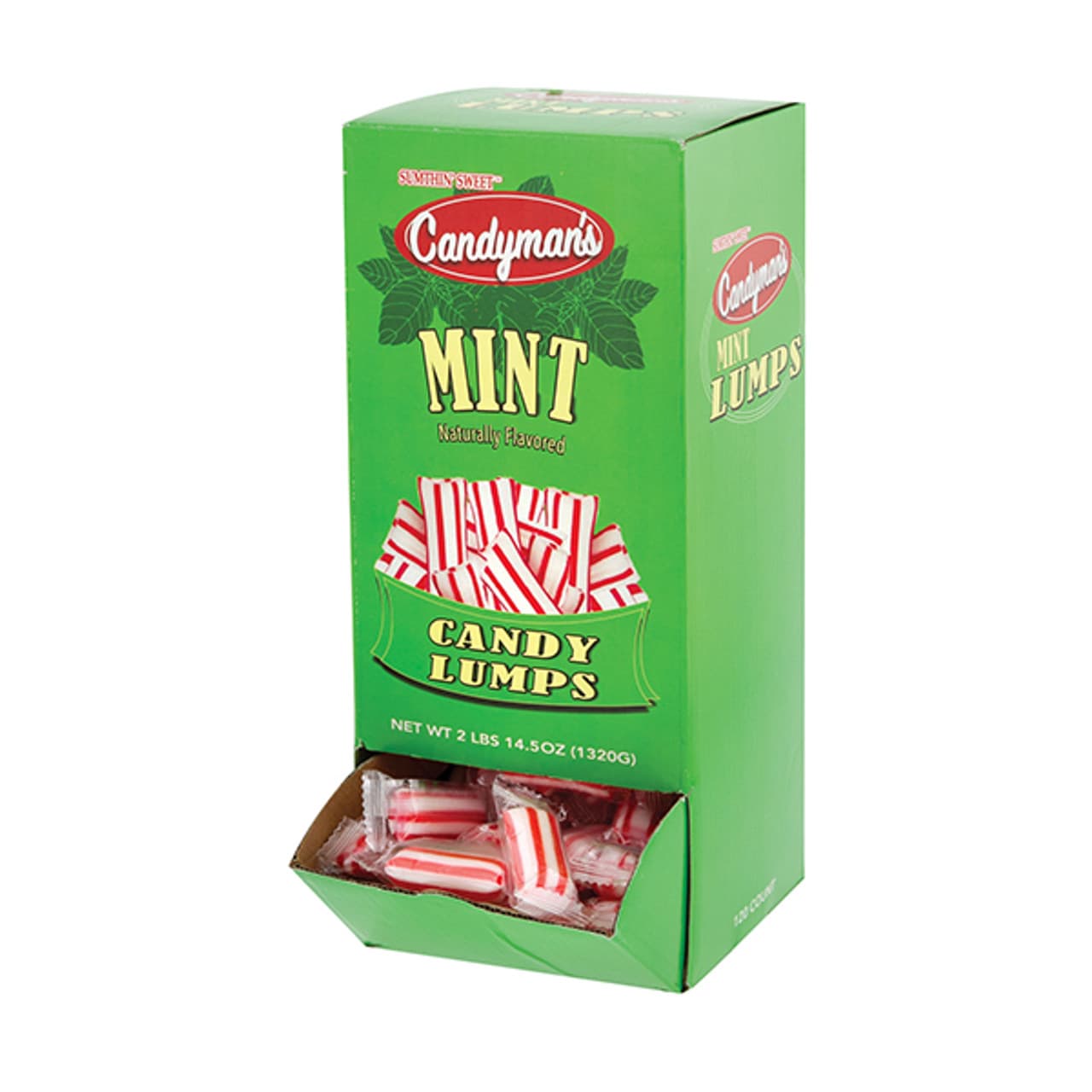 CANDYMANS MINT LUMPS 120CT BAG RED HOT