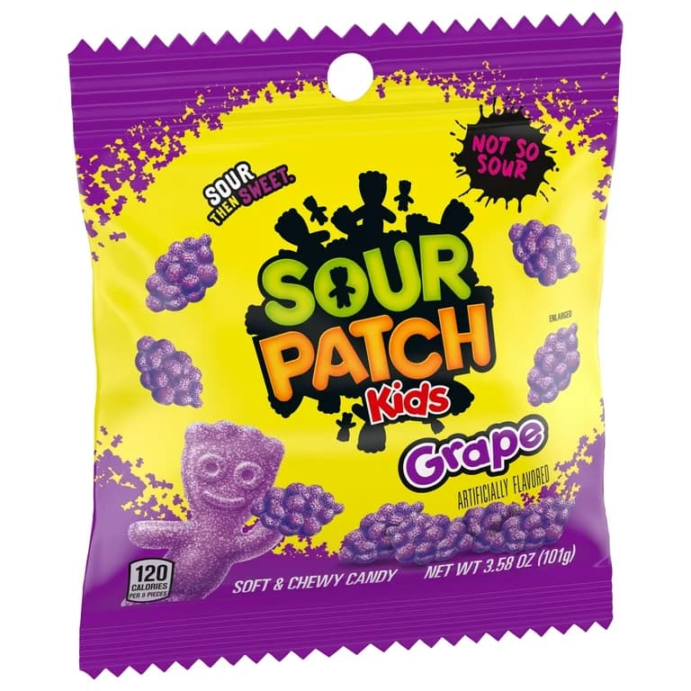 SOUR PATCH 1/5OZ GRAPE 3.58OZ