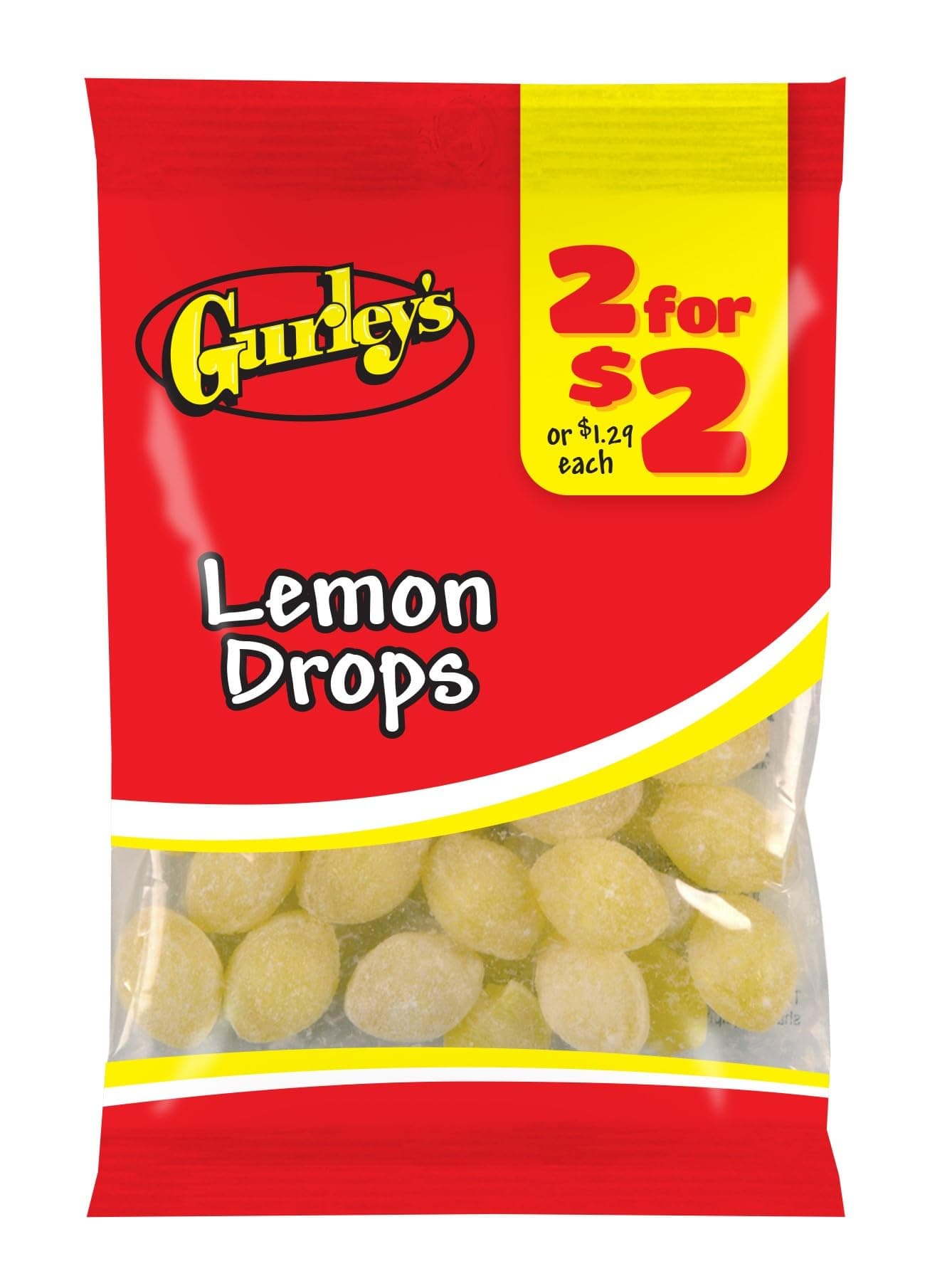 GURLEYS CANDY 1 BAG LEMON DROPS