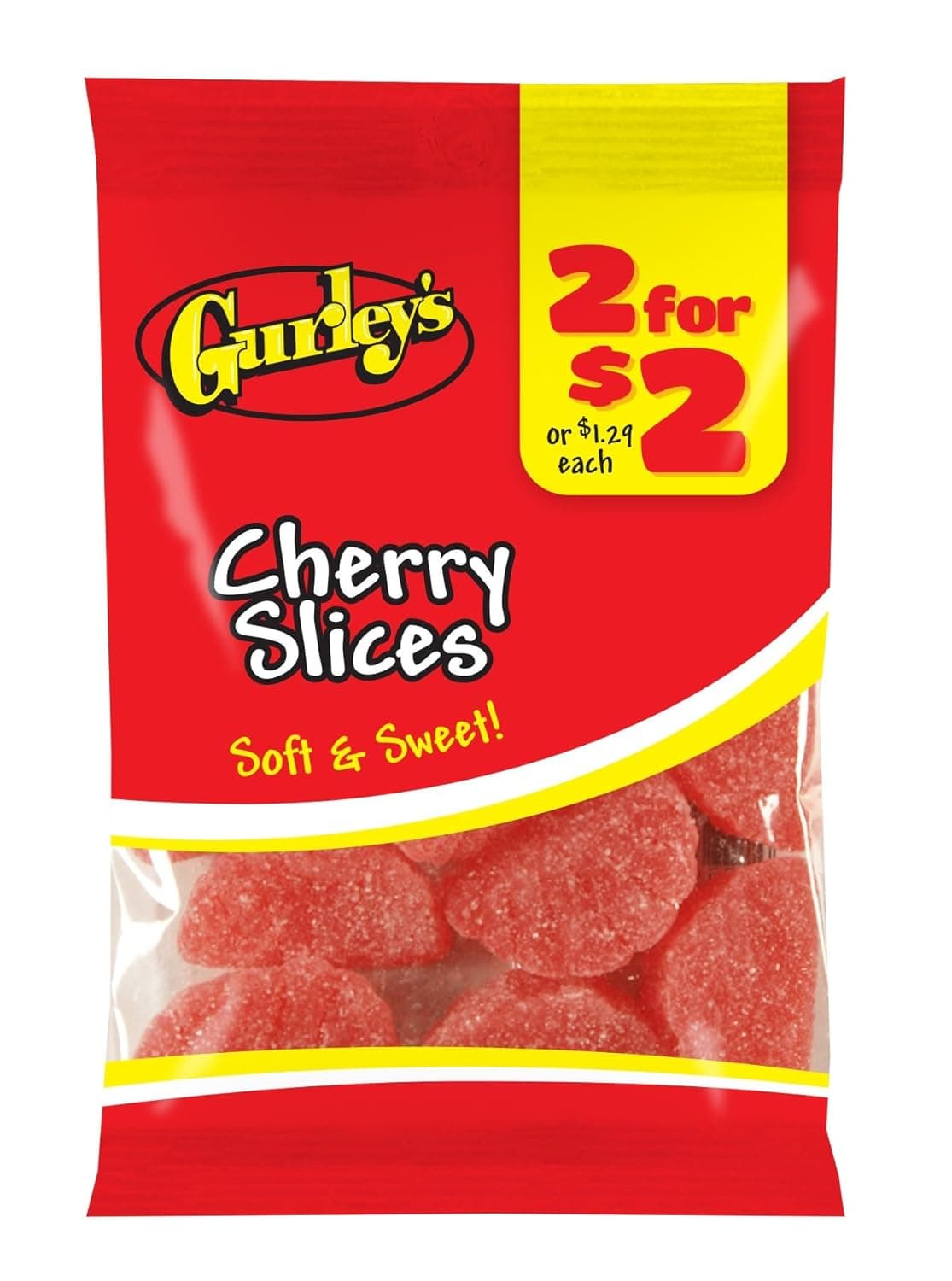 GURLEYS CANDY 1 BAG CHERRY SLICES