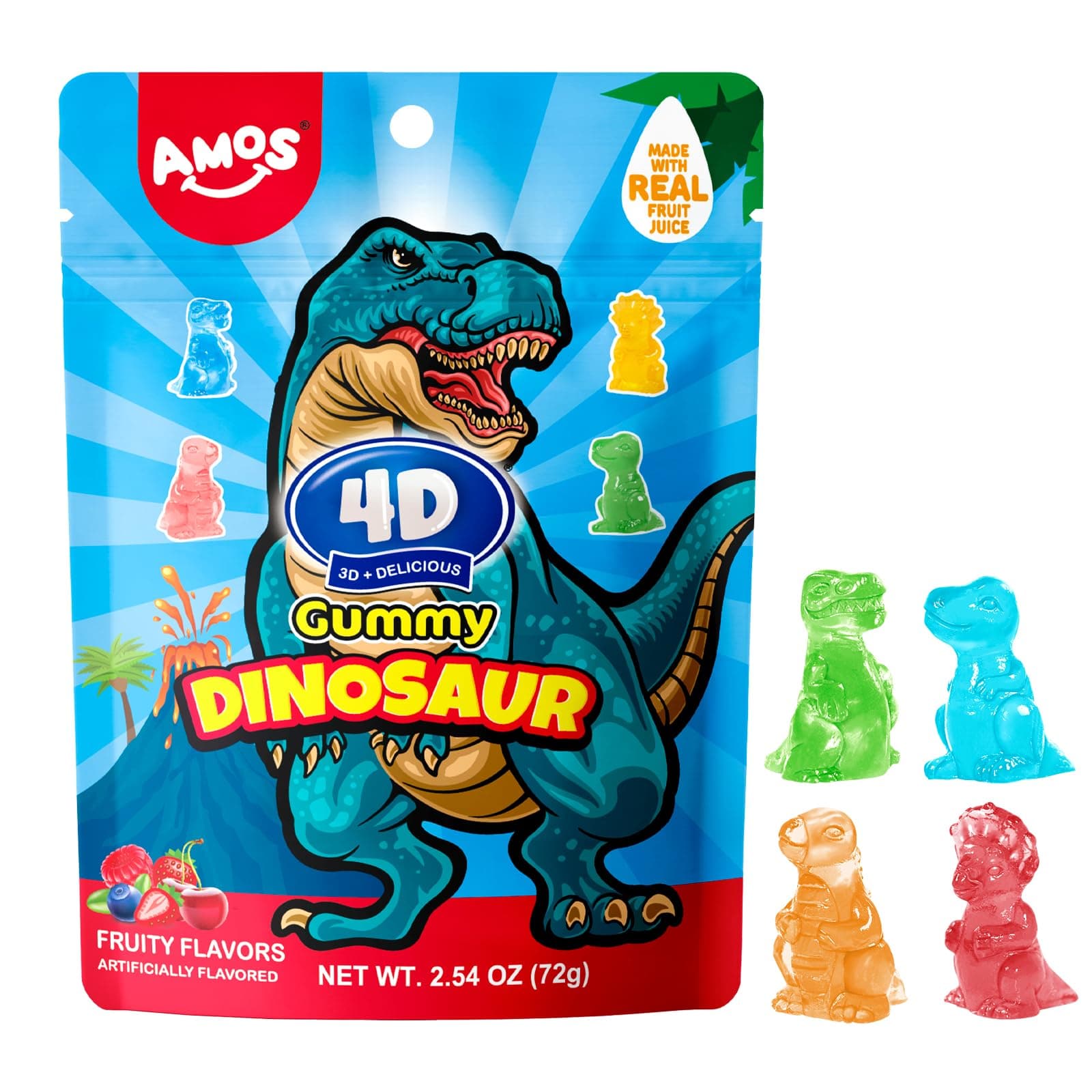 4D GUMMY BLOCKS GUMMY DINOSAUR 7OZ