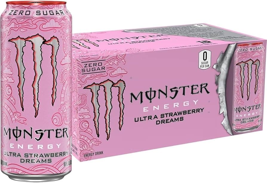 MONSTER 12OZ/24CT ULTRA STRAWBERRY DREAM