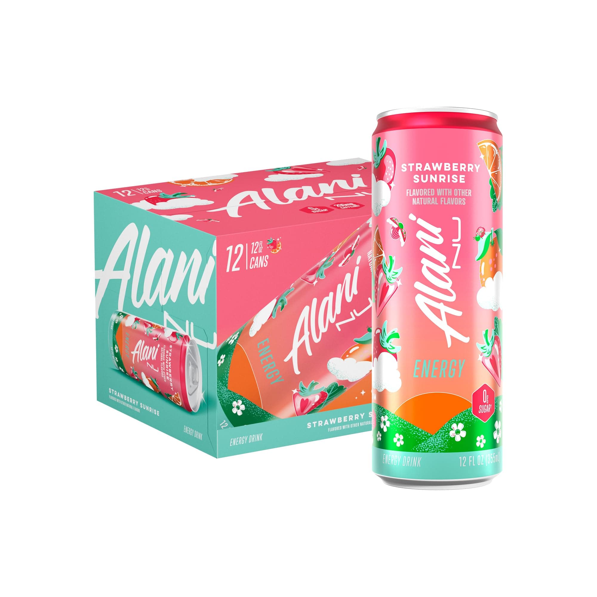 ALANI ENERGY DRINKS 24/12OZ STRAWBERRY SUNRISE