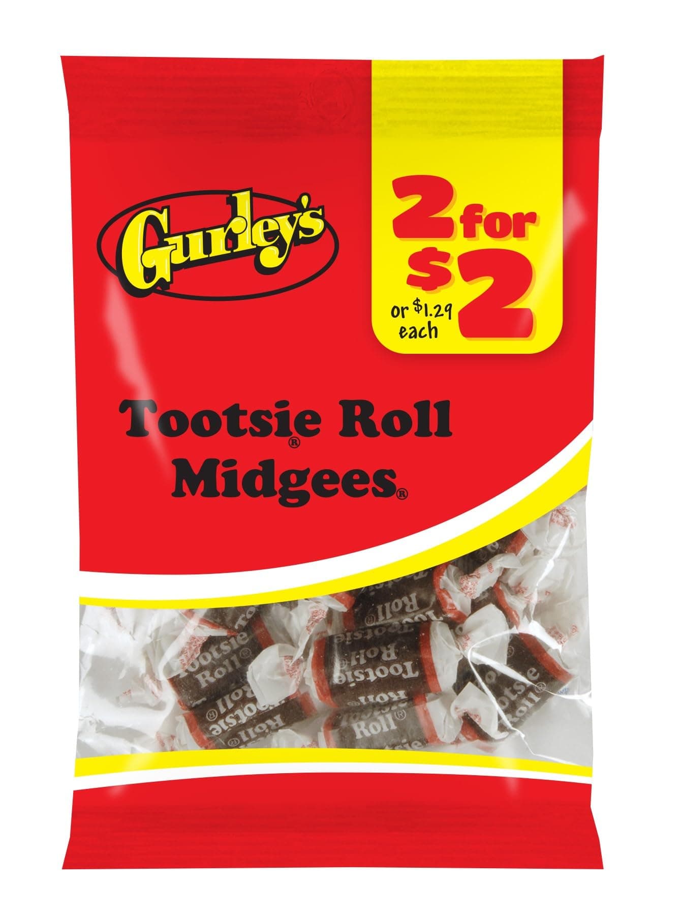GURLEYS CANDY 1 BAG TOOTSIE MIDGEES