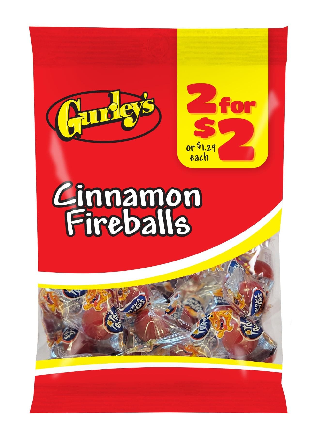 GURLEYS CANDY 1 BAG CINNAMON FIRE BALS