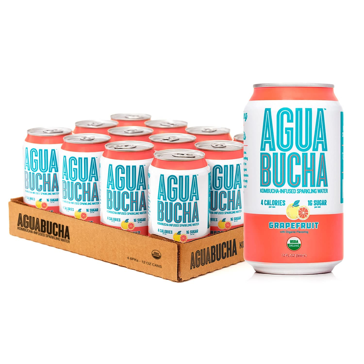 AGUA BUCHA 12OZ GRAPEFRUIT 12CT