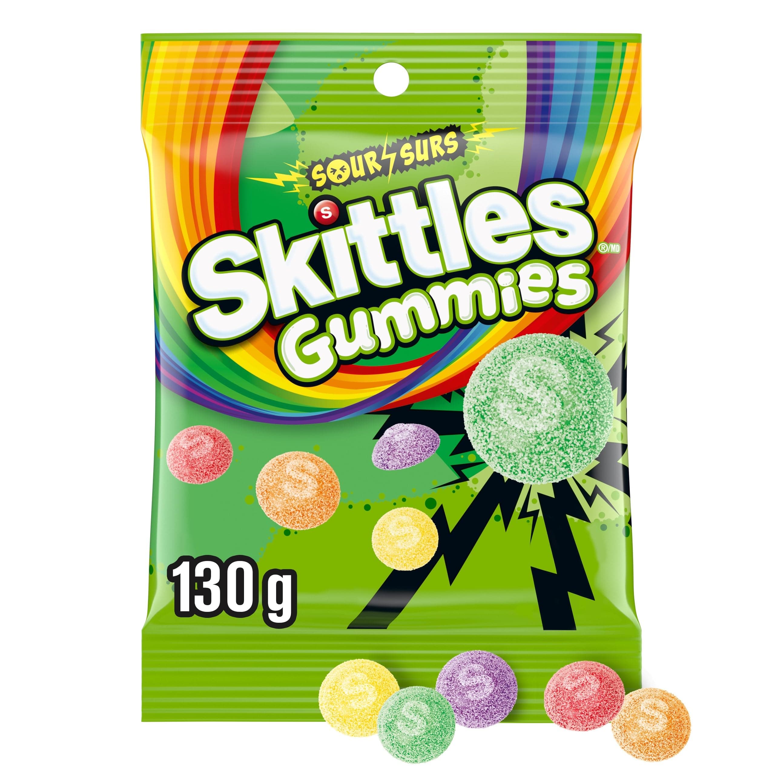 SKITTLES 1/130G GUMMY SOUR
