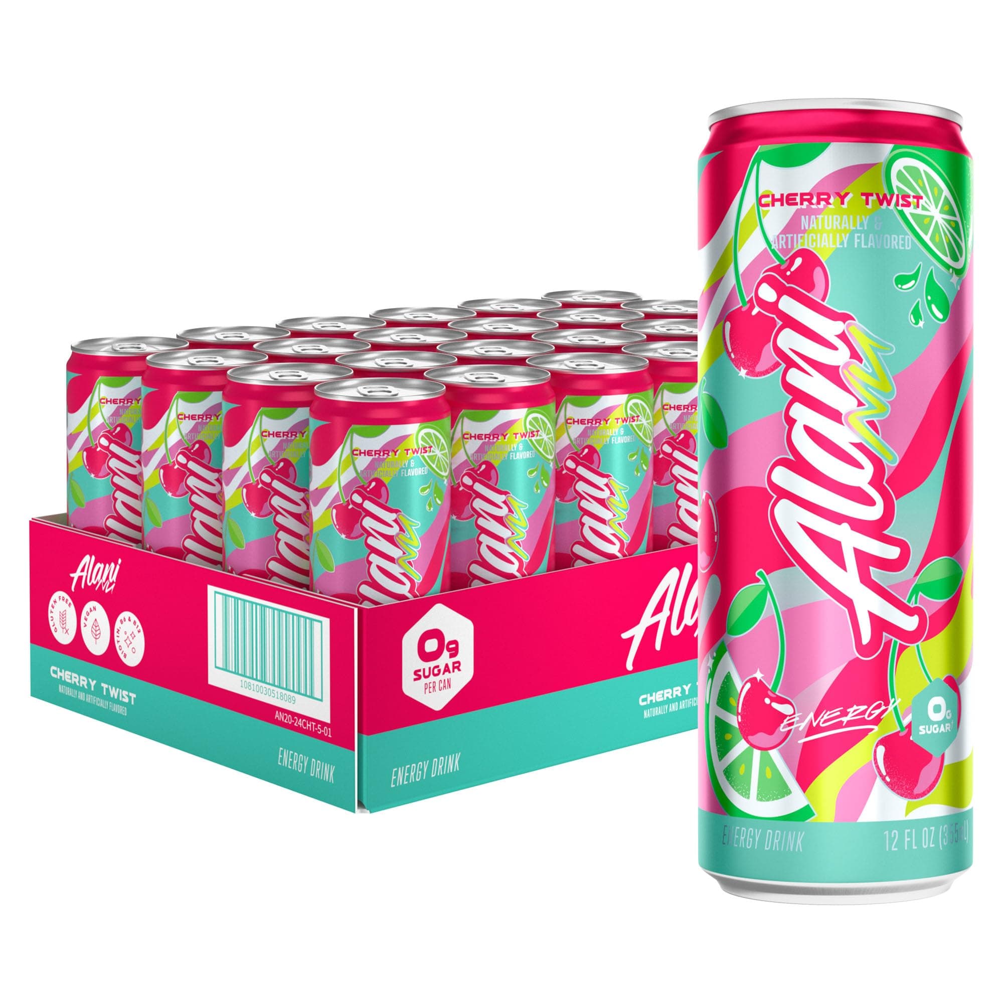 ALANI ENERGY DRINKS 24/12OZ CHERRY TWIST
