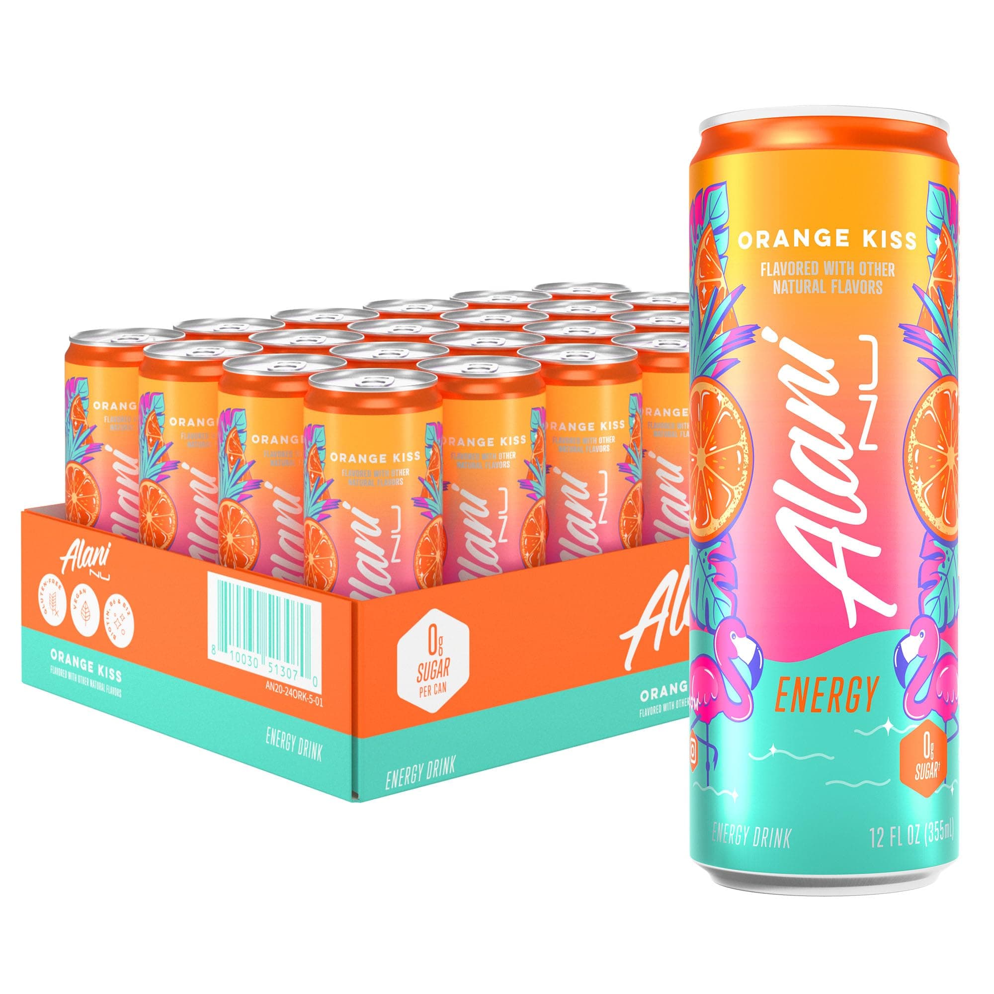ALANI ENERGY DRINKS 24/12OZ ORANGE KISS