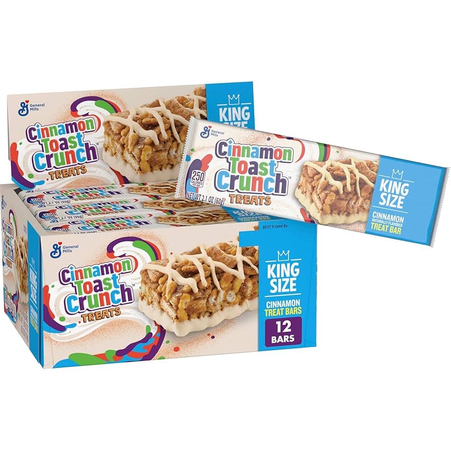 CINNAMON TOAST TREATS BARS 8/2.1OZ