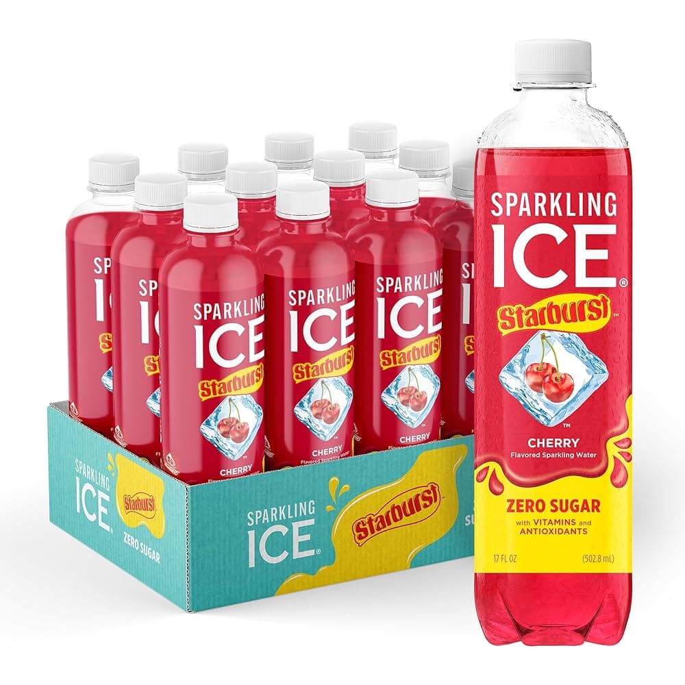 STARBURST CHERRY SPARKLING ICE 12CT 16OZ