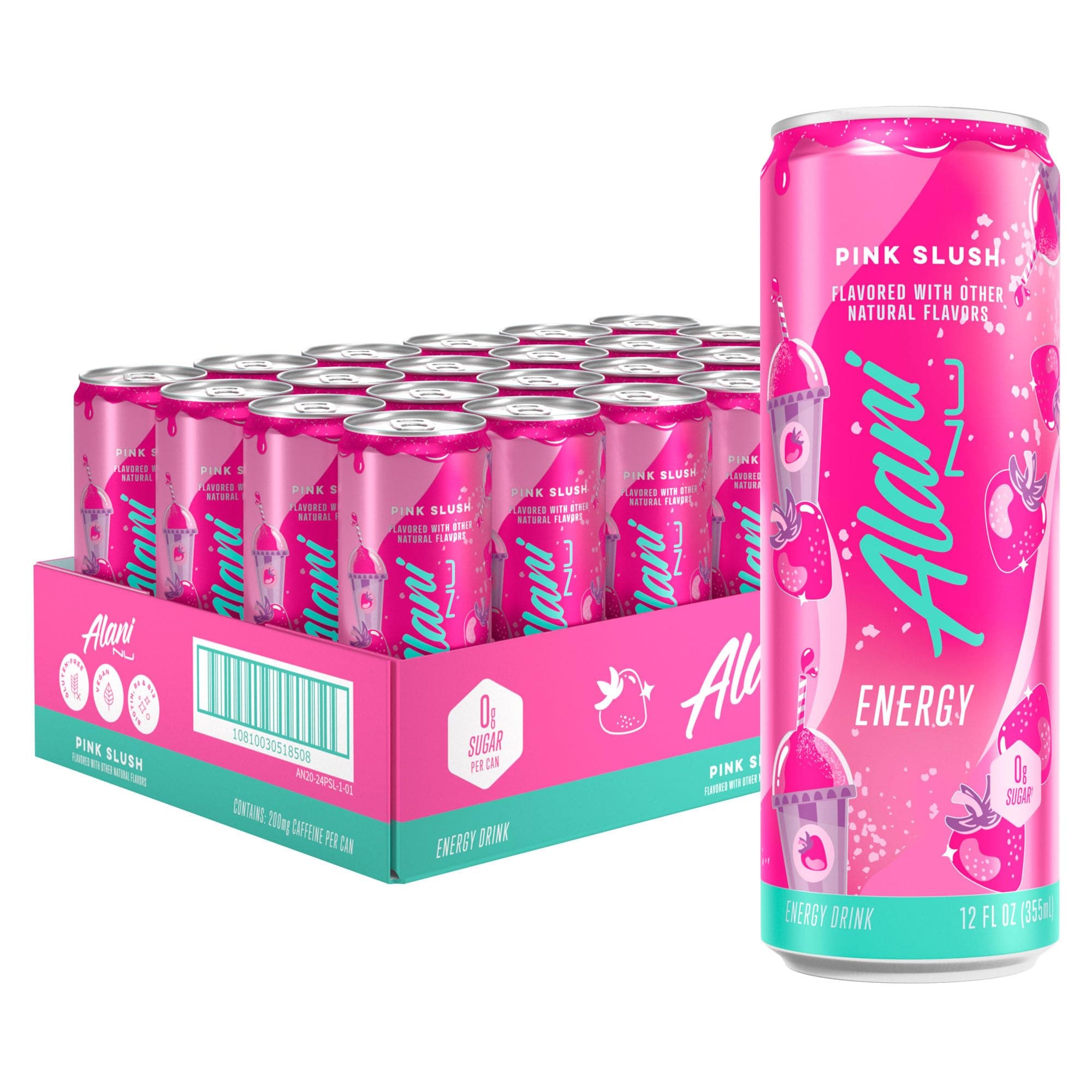 ALANI ENERGY DRINKS 24/12OZ PINK SLUSH