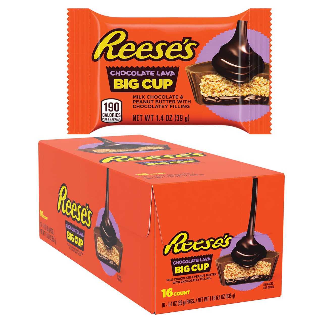 REESES 16/2.8OZ LAVA BIG CUP