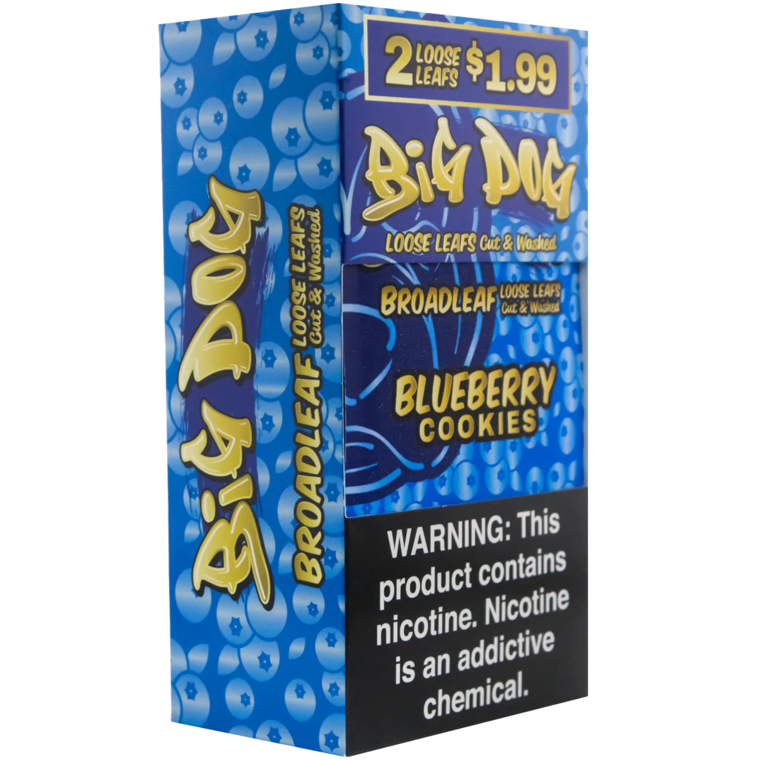 BIG DOG LEAF 20CT BLUEBERRY COOKIES 2/1.99