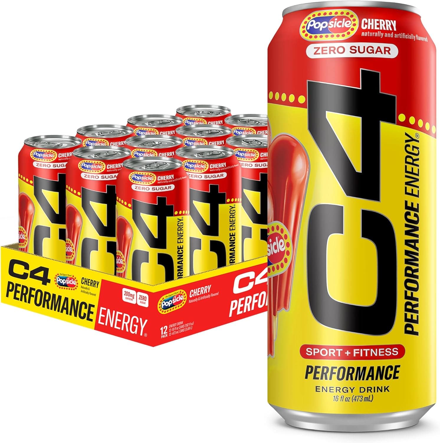 C4 DRINKS 16OZ/12CT CHERRY POPSICLE