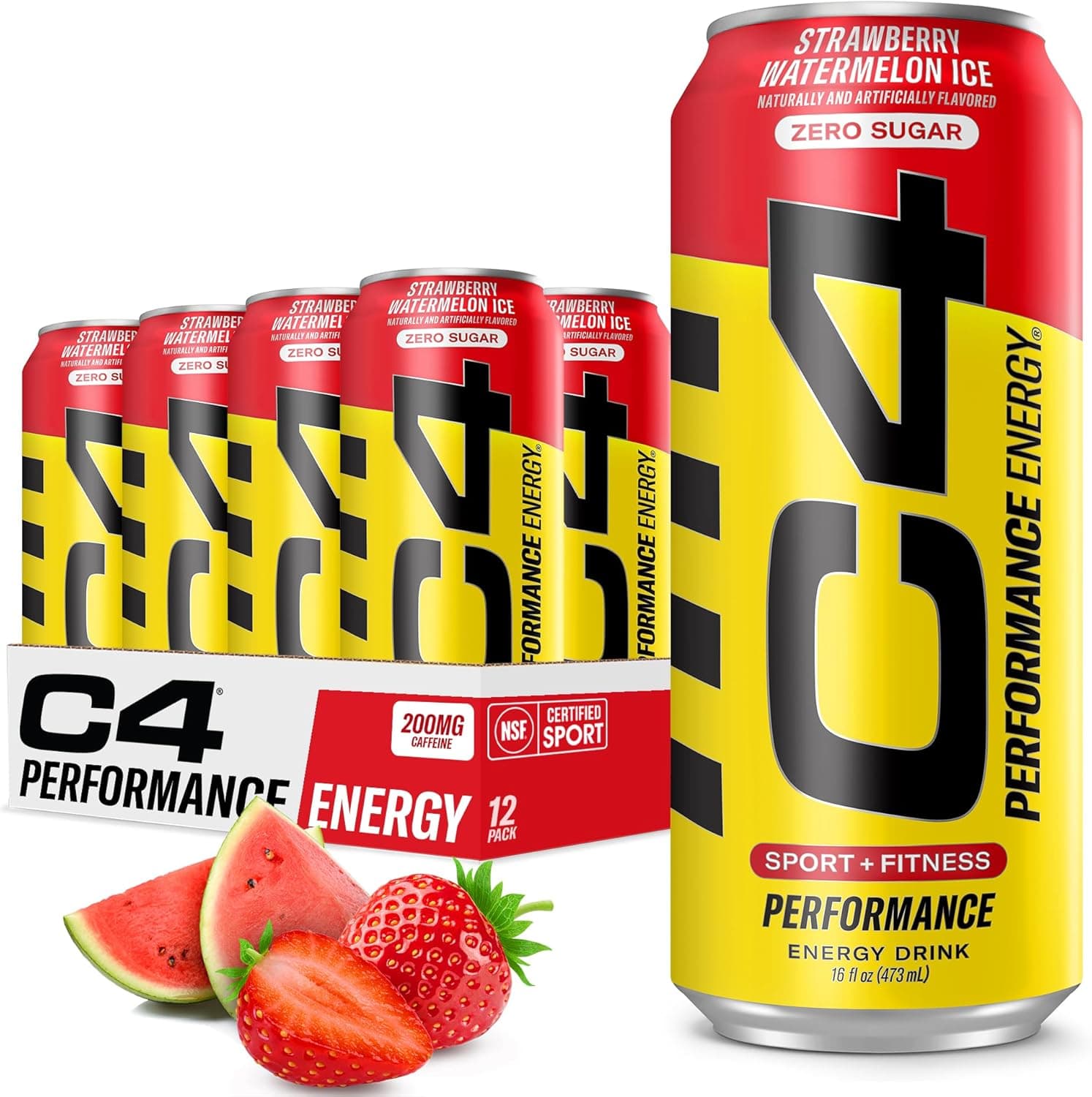 C4 DRINKS 16OZ/12CT STRAWBERRY WATERMELON ICE