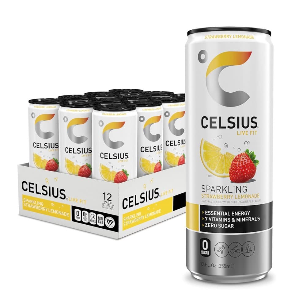 CELSIUS 12OZ 12CT STRAWBERRY LEMONADE