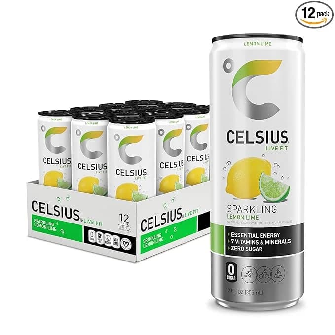 CELSIUS 12OZ 12CT LEMON LIME