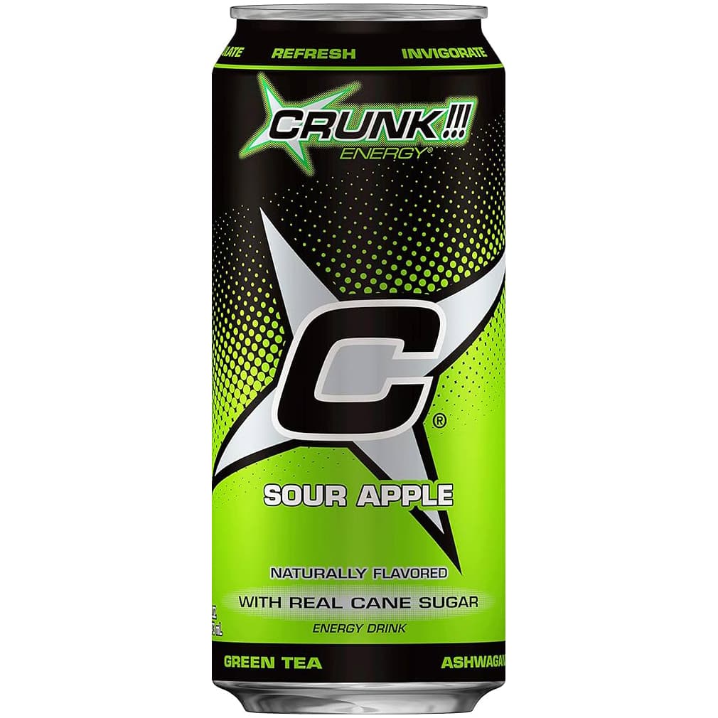 CRUNK ENERGY DRINK 16OZ GREEN APPLE