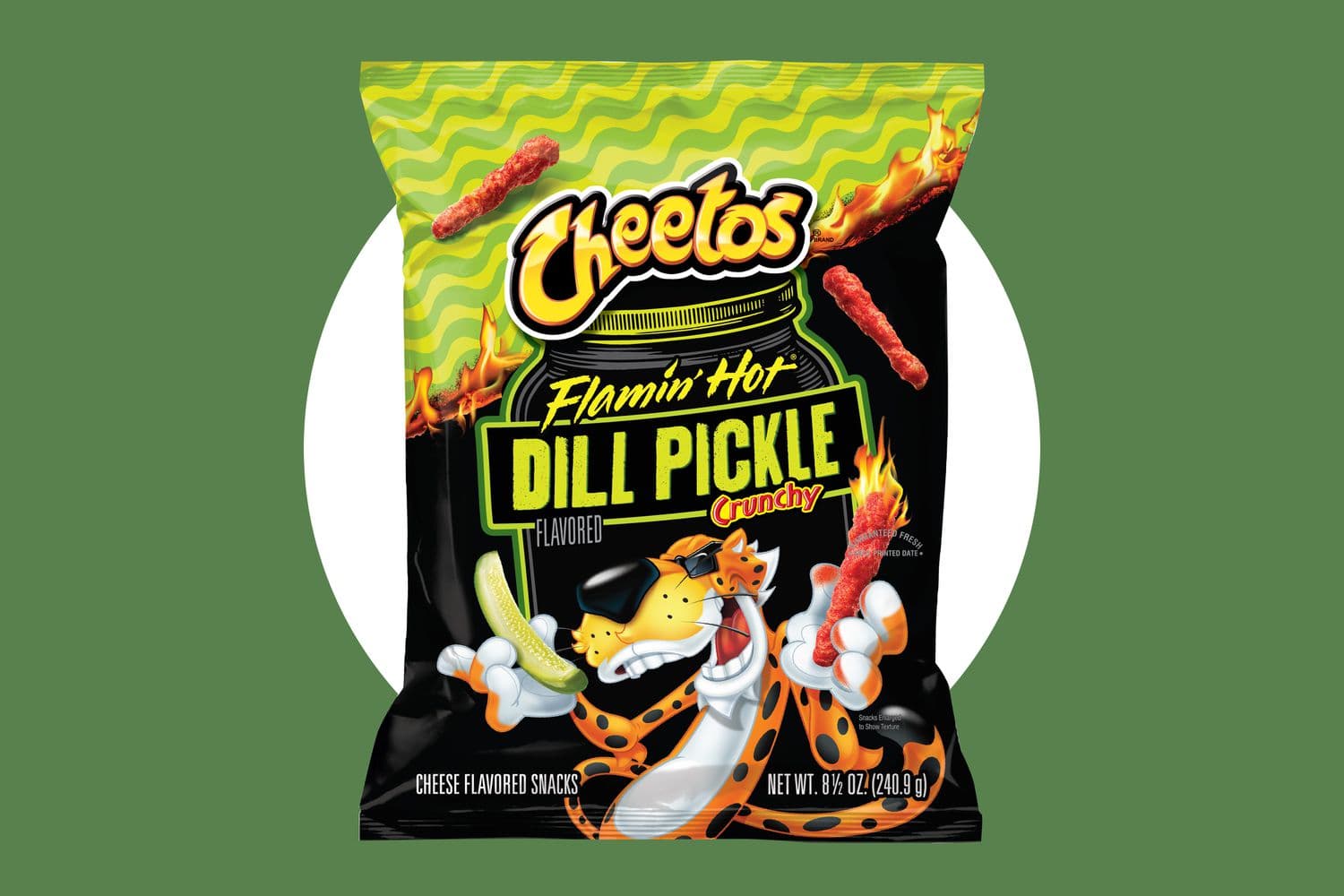 CHEETOS 2.7OZ/32CT CRUNCHY FLAMIN' HOT DILL PICKLE (NO RETURN)
