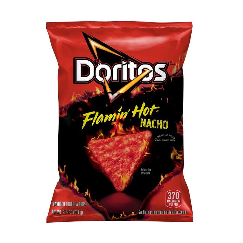 DORITOS 2.5OZ/24CT DORITOS FLAMIN HOT NACHO BBQ(NO RETURN)