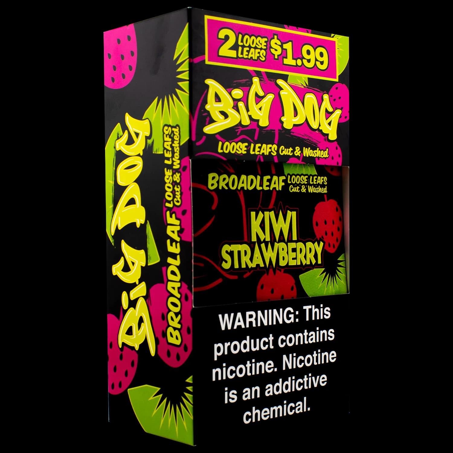 BIG DOG LEAF 20CT 2/$1.99 KIWI STRAW