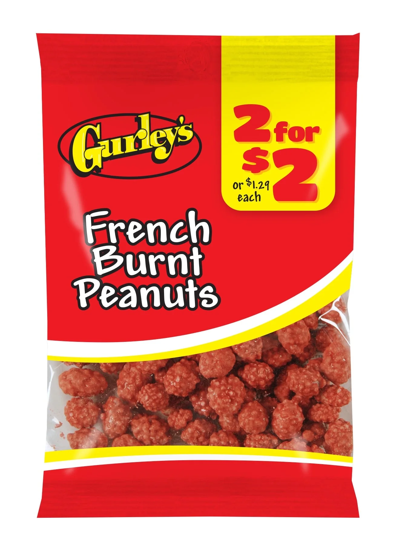 GURLEYS CANDY 1 BAG FRENCH BURNT PEANUT