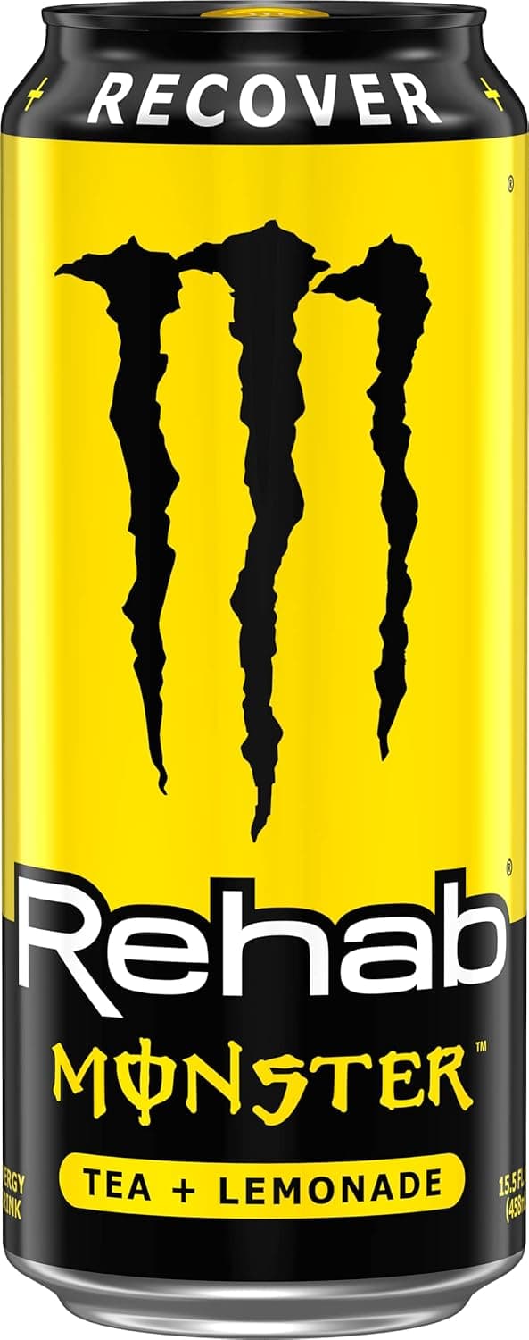 MONSTER 16OZ/24CT REHAB TEA + LEMON