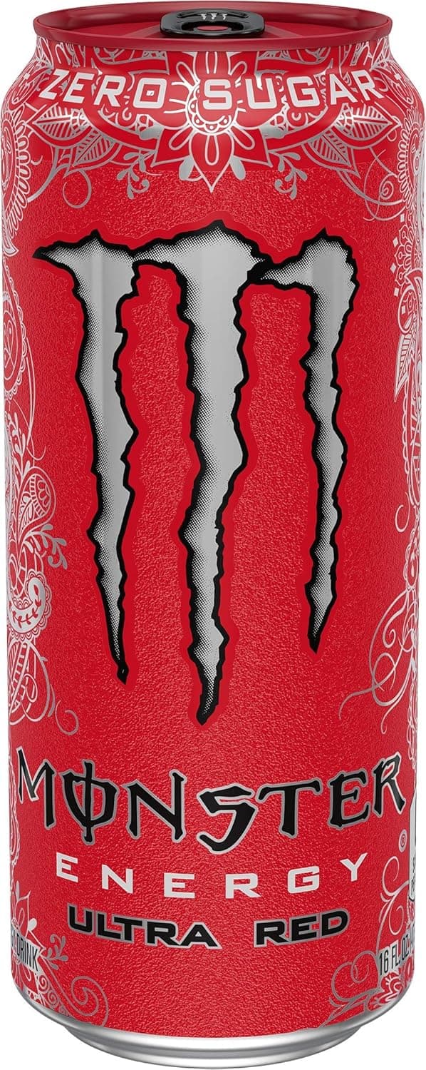 MONSTER 16OZ/24CT ULTRA RED