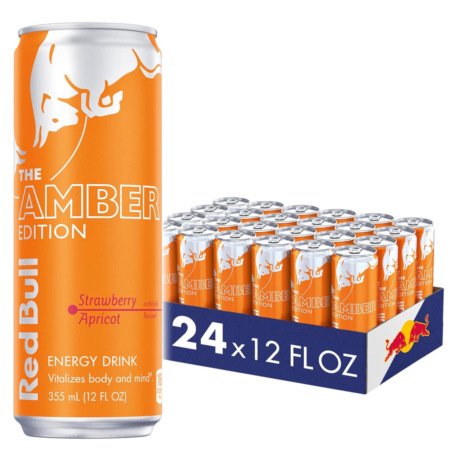 RED BULL 12OZ AMBER ED (STRAWBERRY APRICOT)