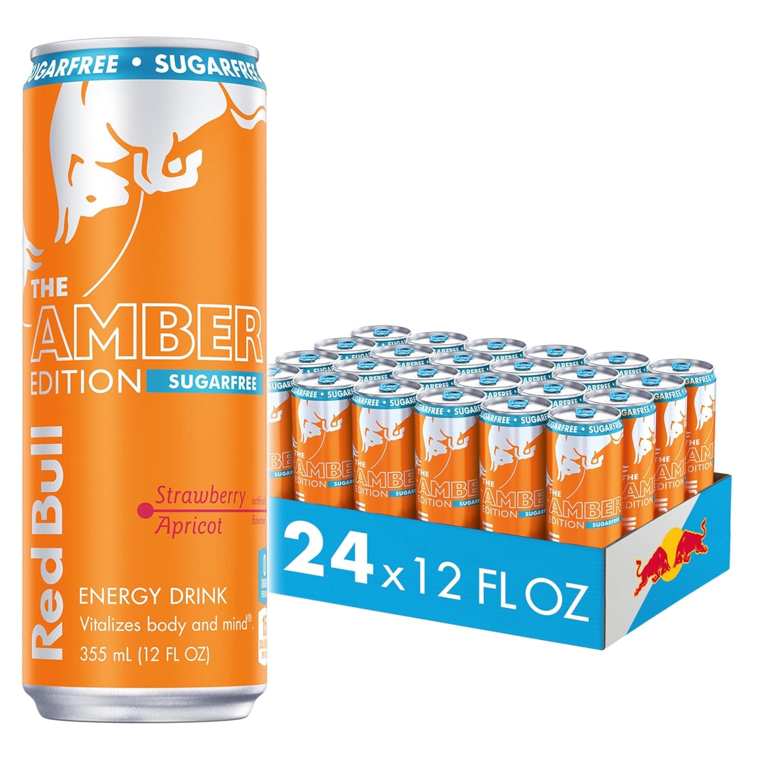RED BULL 12OZ AMBER ED (STRAWBERRY APRICOT) Sugarfree