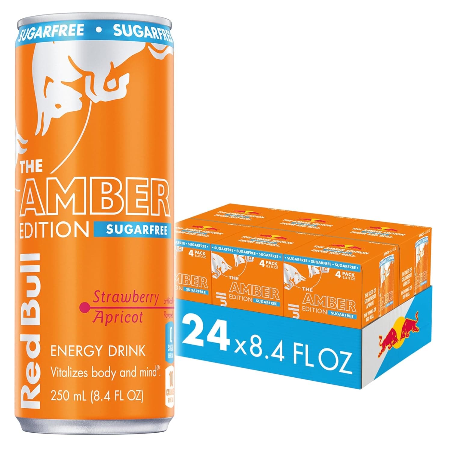 RED BULL 8.4OZ AMBER ED (STRAWBERRY APRICOT) SUGARFREE
