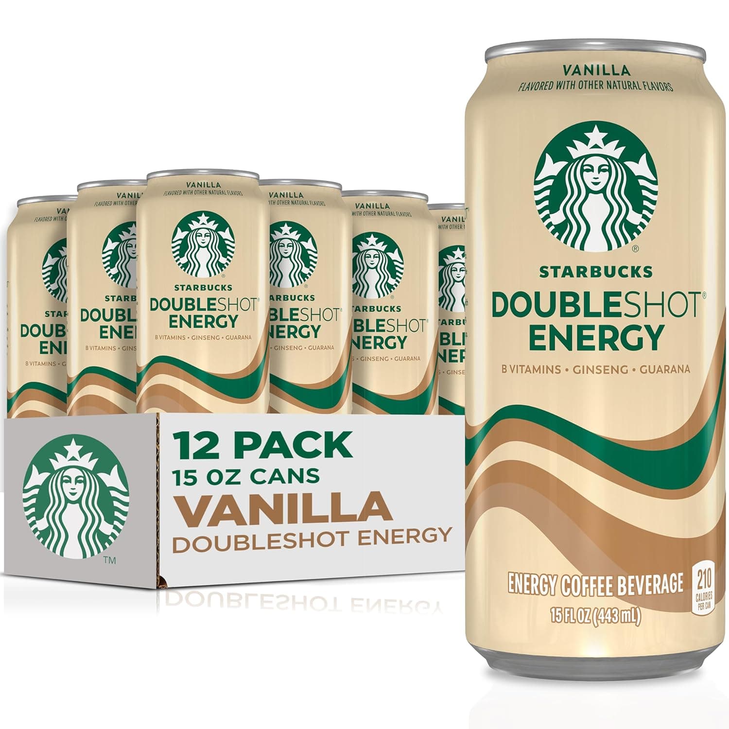 STARBUCKS DOUBLE SHOT 15OZ/12CT VANILLA
