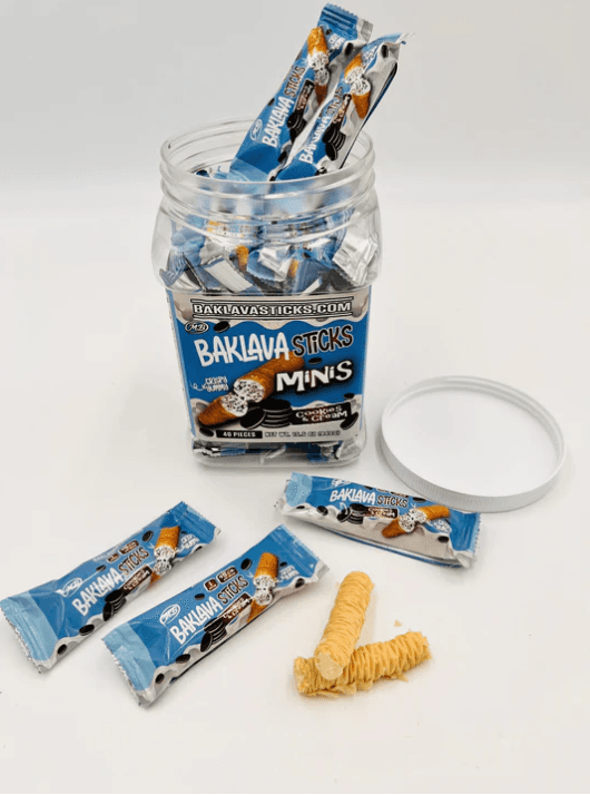 BAKLAVA STICKS MINI 15.2OZ 40CT COOKIES & CREAM