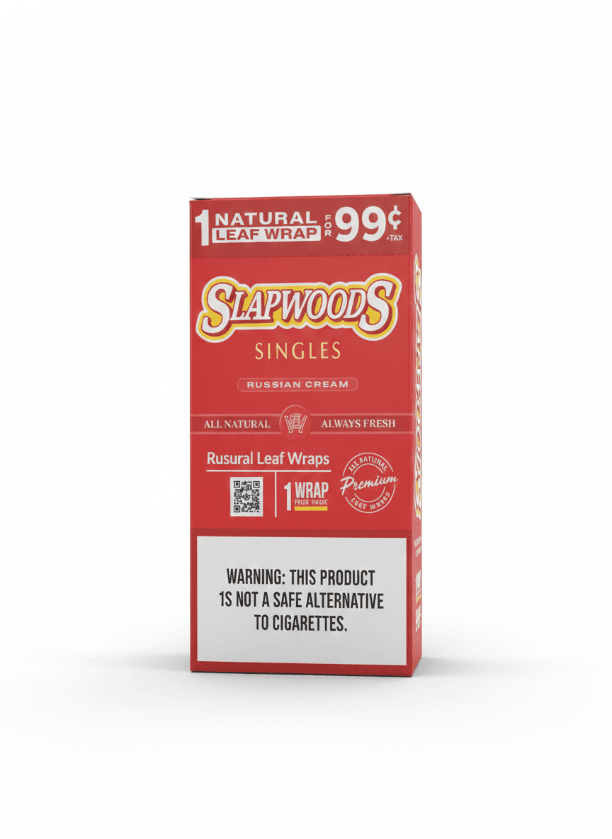 SLAPWOODS 20CT 1WRAPS RUSSIAN CREAM $0.99C