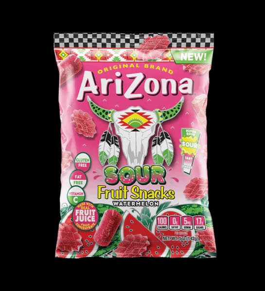 ARIZONA PEG BAG 5OZ SOUR FRUIT SNACKS WATERMELON