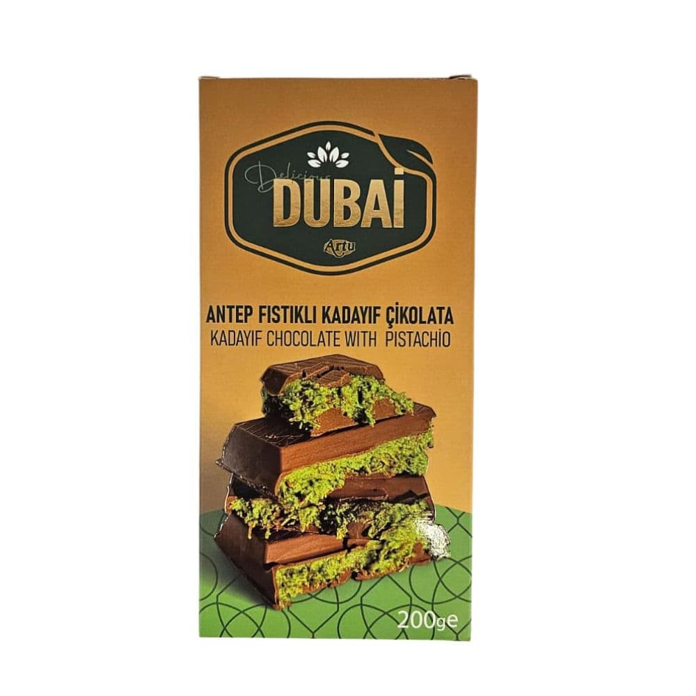 DELICIOUS DUBAI ARTU FISTIKLI KADAYIF CHOCOLATE 10CT/200G (NO RETURN)