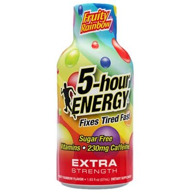 5 HOUR ENERGY EXTRA STRENGTH FRUITY RAINBOW
