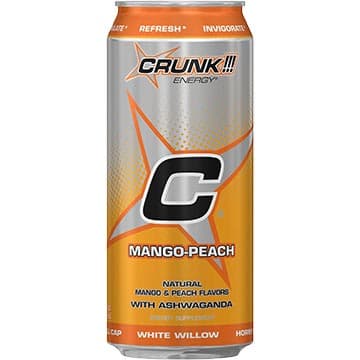 CRUNK ENERGY DRINK 16OZ PEACH MANGO