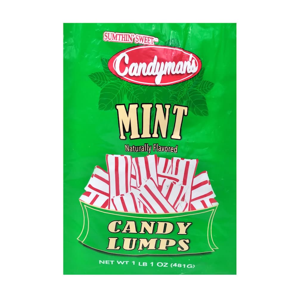 CANDYMANS MINT LUMPS 120CT BAG LEMON