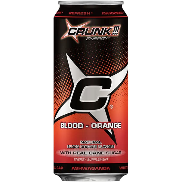 CRUNK ENERGY DRINK 16OZ BLOOD ORANGE