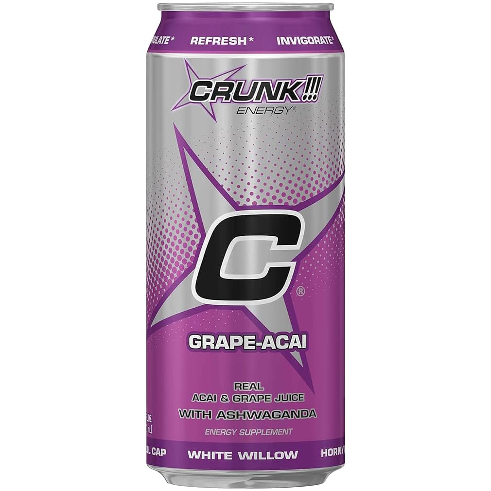 CRUNK ENERGY DRINK 16OZ GRAPE