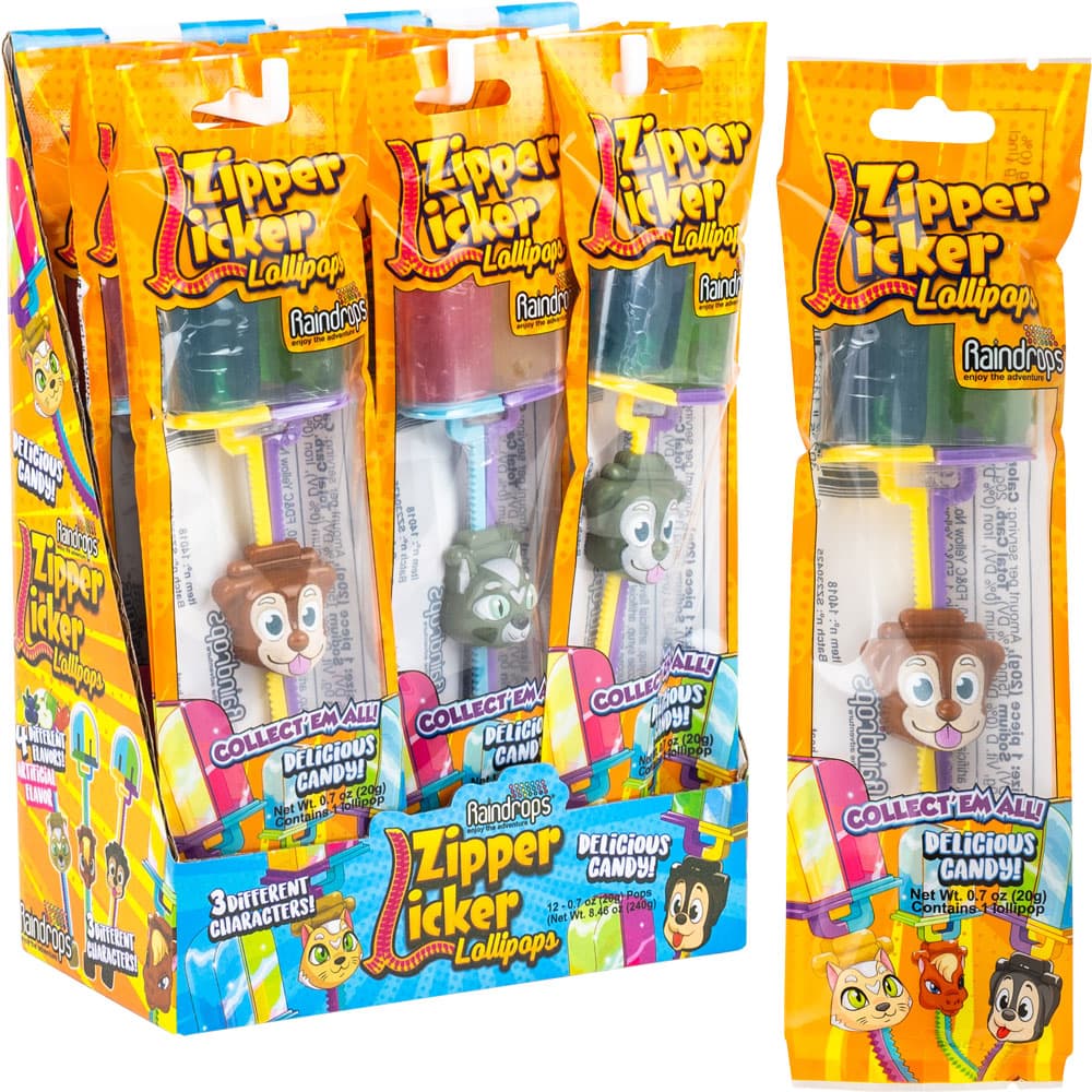 RAINDROP ZIPPER LICKER 12CT