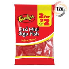GURLEYS CANDY 1 BAG RED MINI JUJU FISH