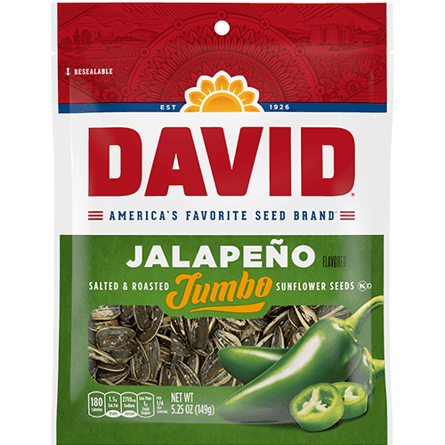 DAVID SUNFLOWER SEEDS 5.25OZ JALAPENO