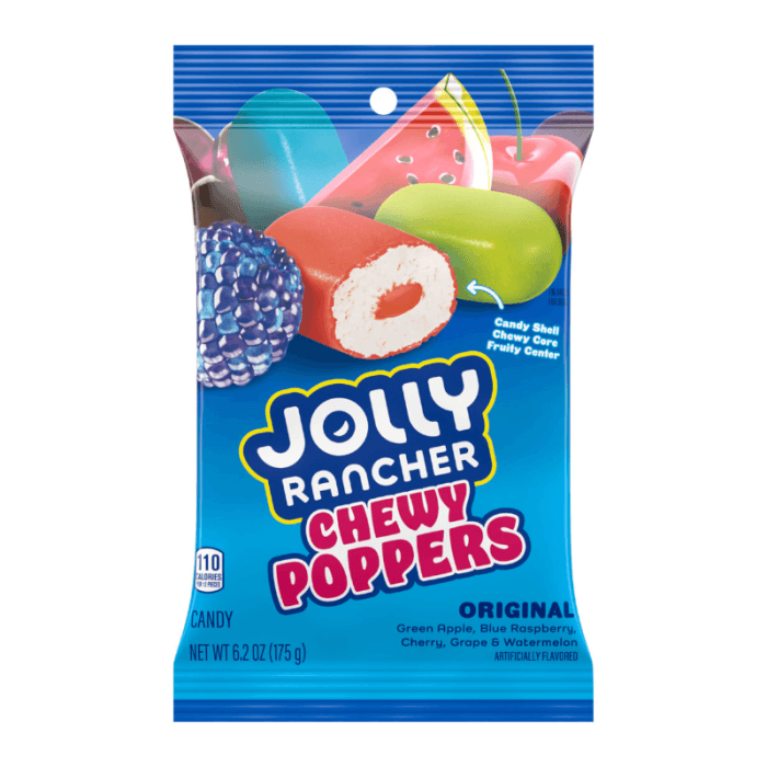 JOLLY RANCHER 6.2OZ CHEWY POPPERS