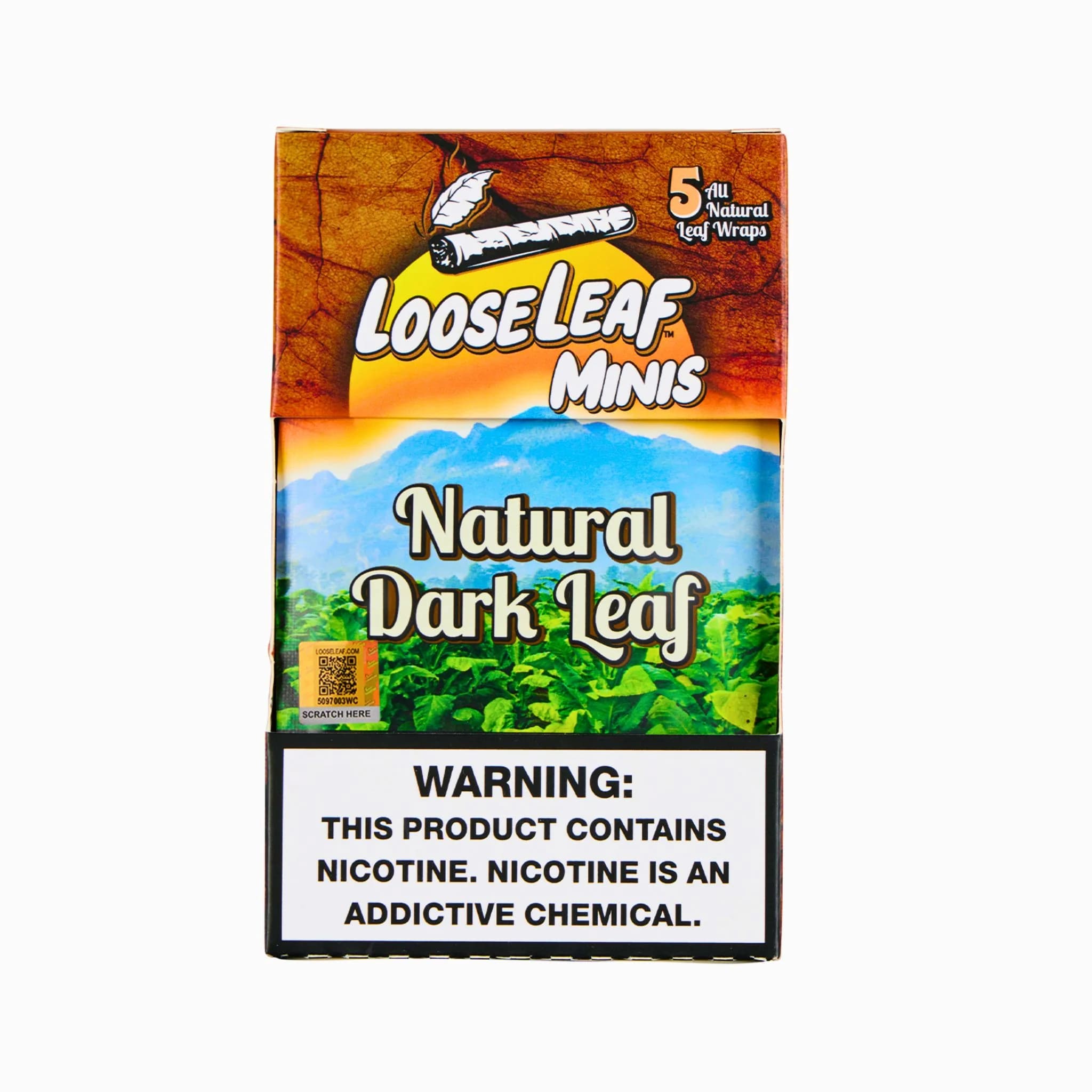 LOOSE LEAF MINI NP 8/5CT NATURAL DARK LEAF